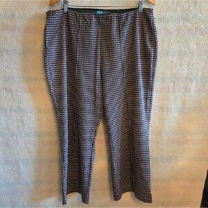 Eva Franco Pink and Black Ankle Cropped Pants from Anthropologie